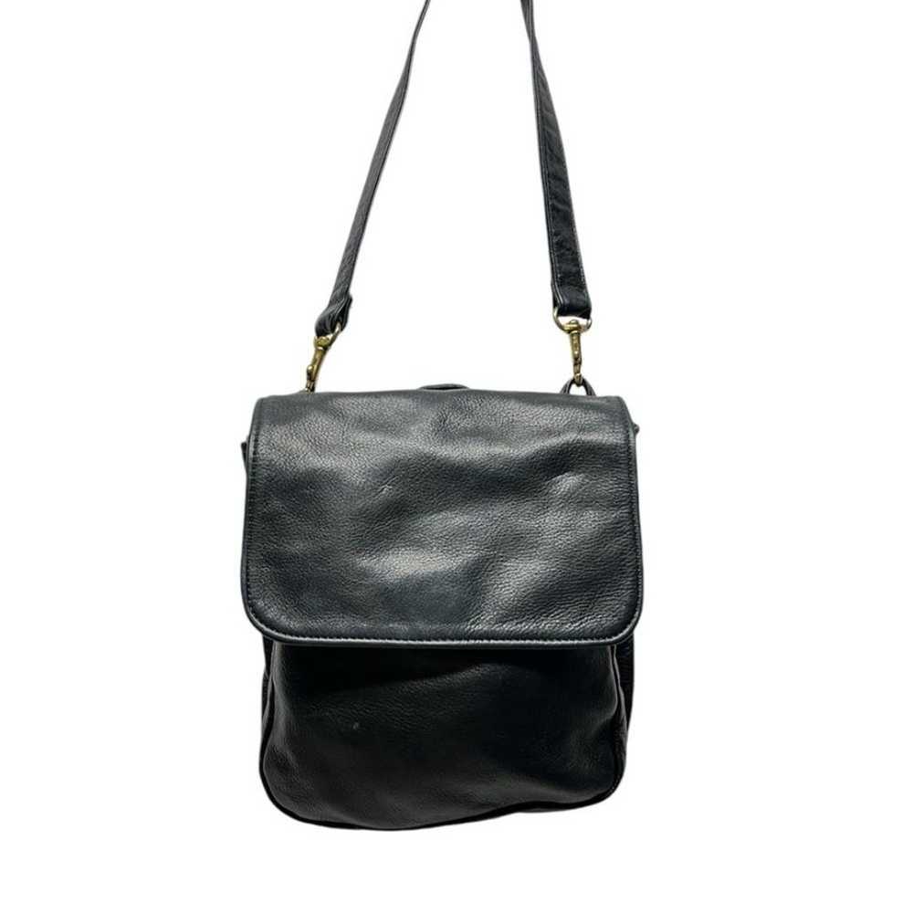 Vintage Zew n’ me black leather shoulder bag purse - image 4