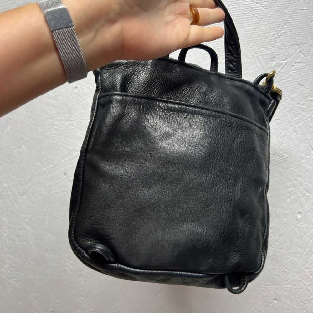 Vintage Zew n’ me black leather shoulder bag purse - image 5