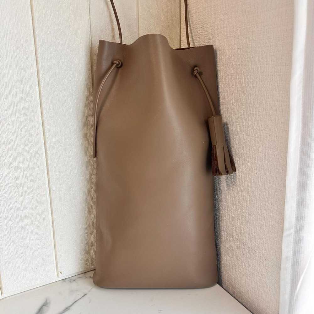 【Great Condition】Building Block Beige Leather Tot… - image 2