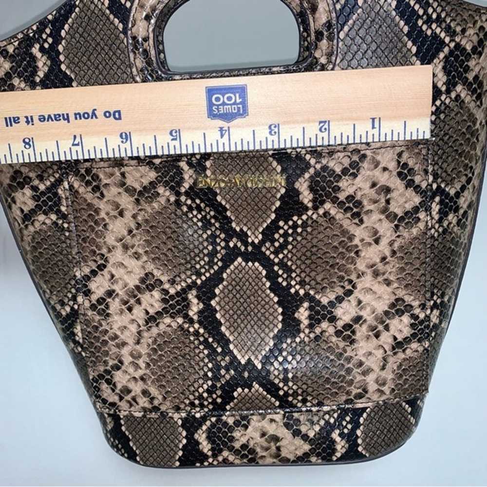 ENZO ANGIOLINI Women's Bucket Bag Faux Snakeskin … - image 10