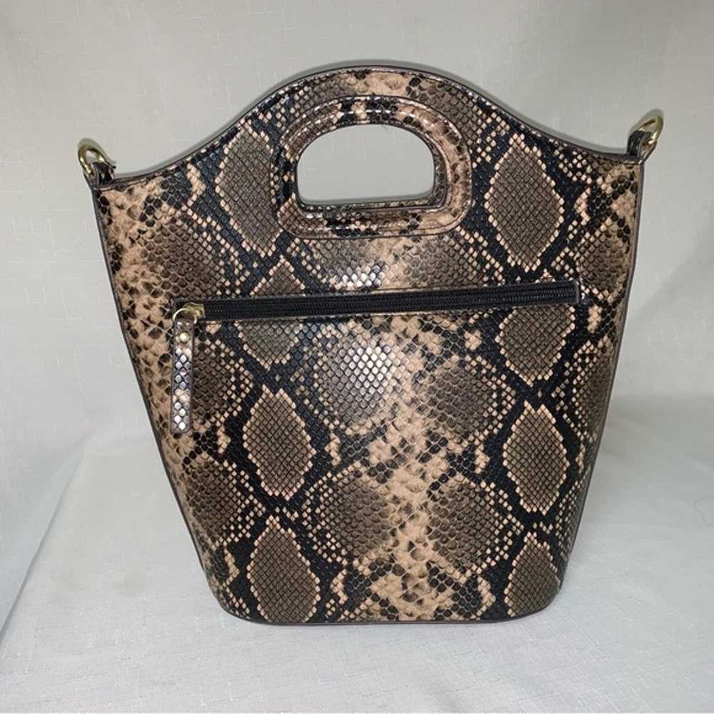 ENZO ANGIOLINI Women's Bucket Bag Faux Snakeskin … - image 2