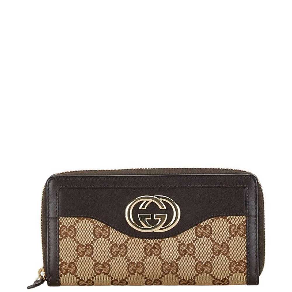 Gucci Gucci Gucci GG Canvas Interlocking G Long W… - image 1