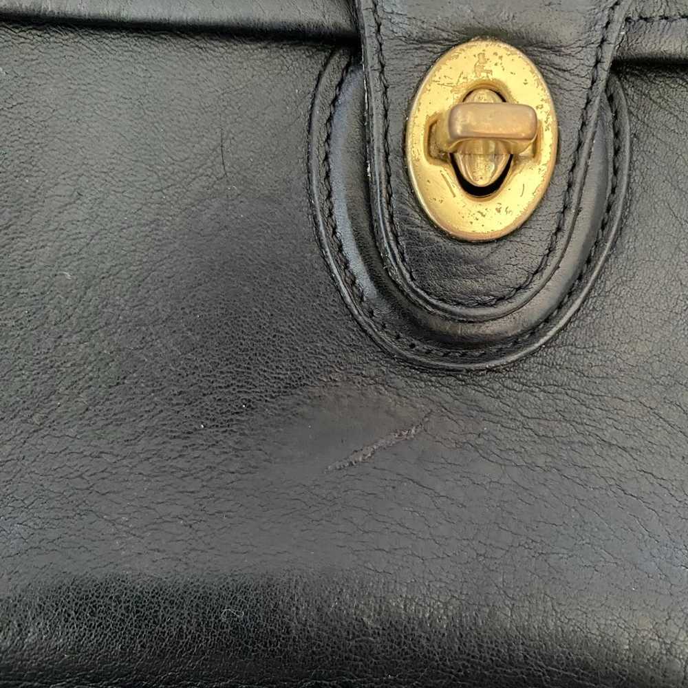 Coach Black Willis Top Handle Smooth Leather Bag … - image 12