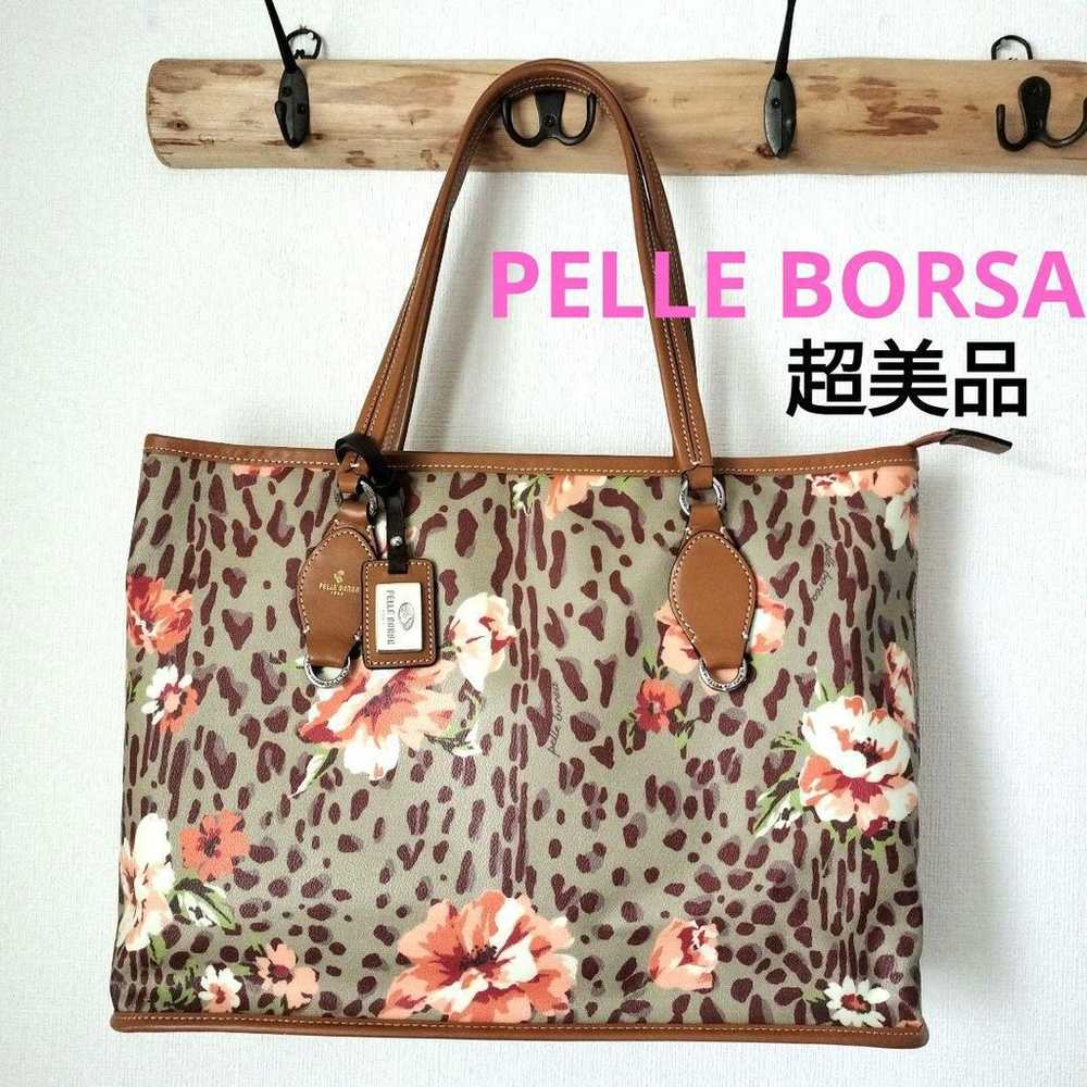 PELLE BORSA Floral Tote Bag in excellent conditio… - image 1