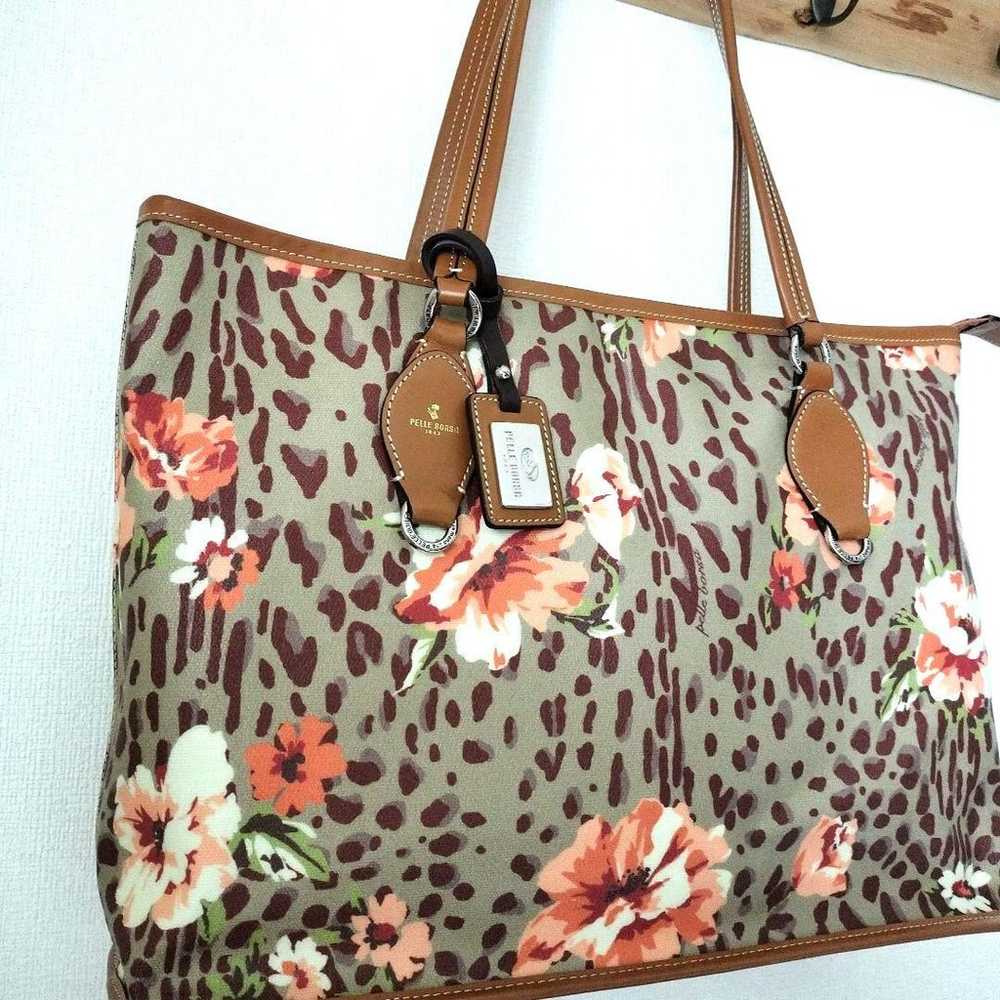 PELLE BORSA Floral Tote Bag in excellent conditio… - image 2