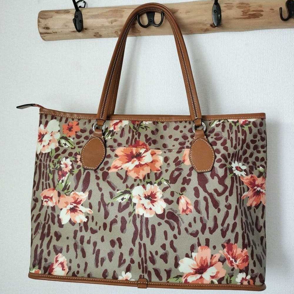 PELLE BORSA Floral Tote Bag in excellent conditio… - image 3