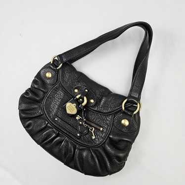 Vintage Y2K Black Leather Juicy Couture Purse With