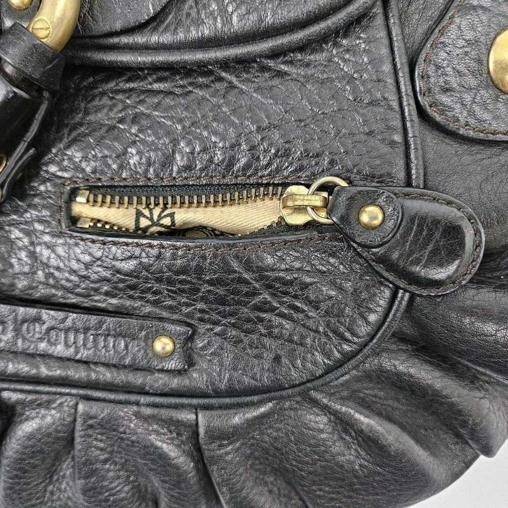 Vintage Y2K Black Leather Juicy Couture Purse Wit… - image 8