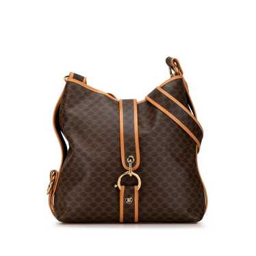 Celine Celine Celine Macadam Brown PVC Leather Sh… - image 1