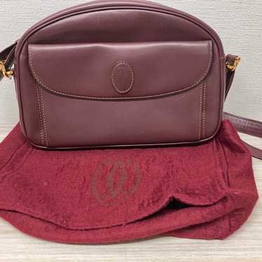 Must de Cartier Shoulder Bag Mastray Leather Borde