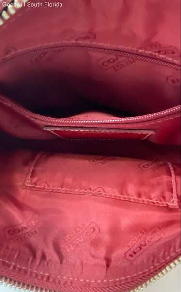 Coach Womens Red Leather Inner Pocket Adjustable S