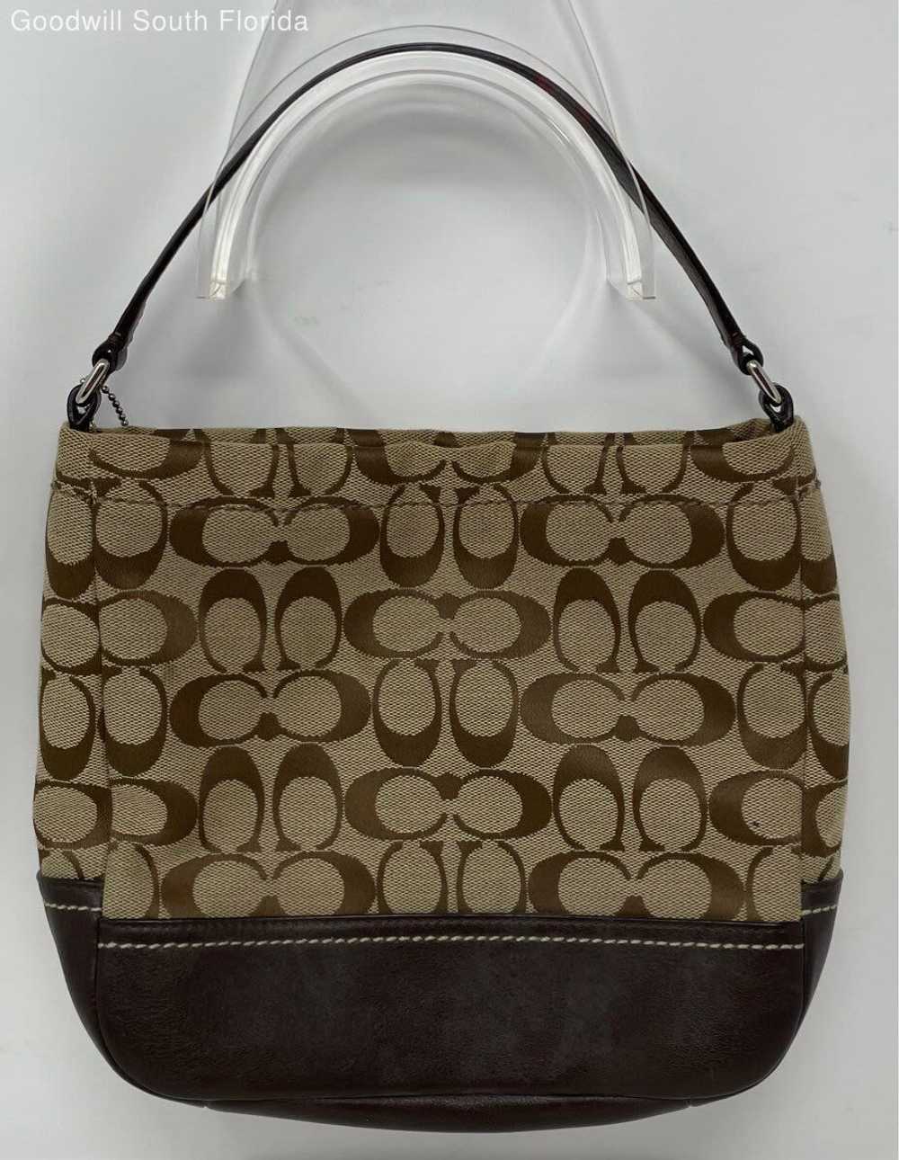 Coach Womens Brown Signature Print Inner Divider … - image 2