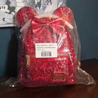 Loungefly Disney Parks Redd Minnie Mouse Backpack