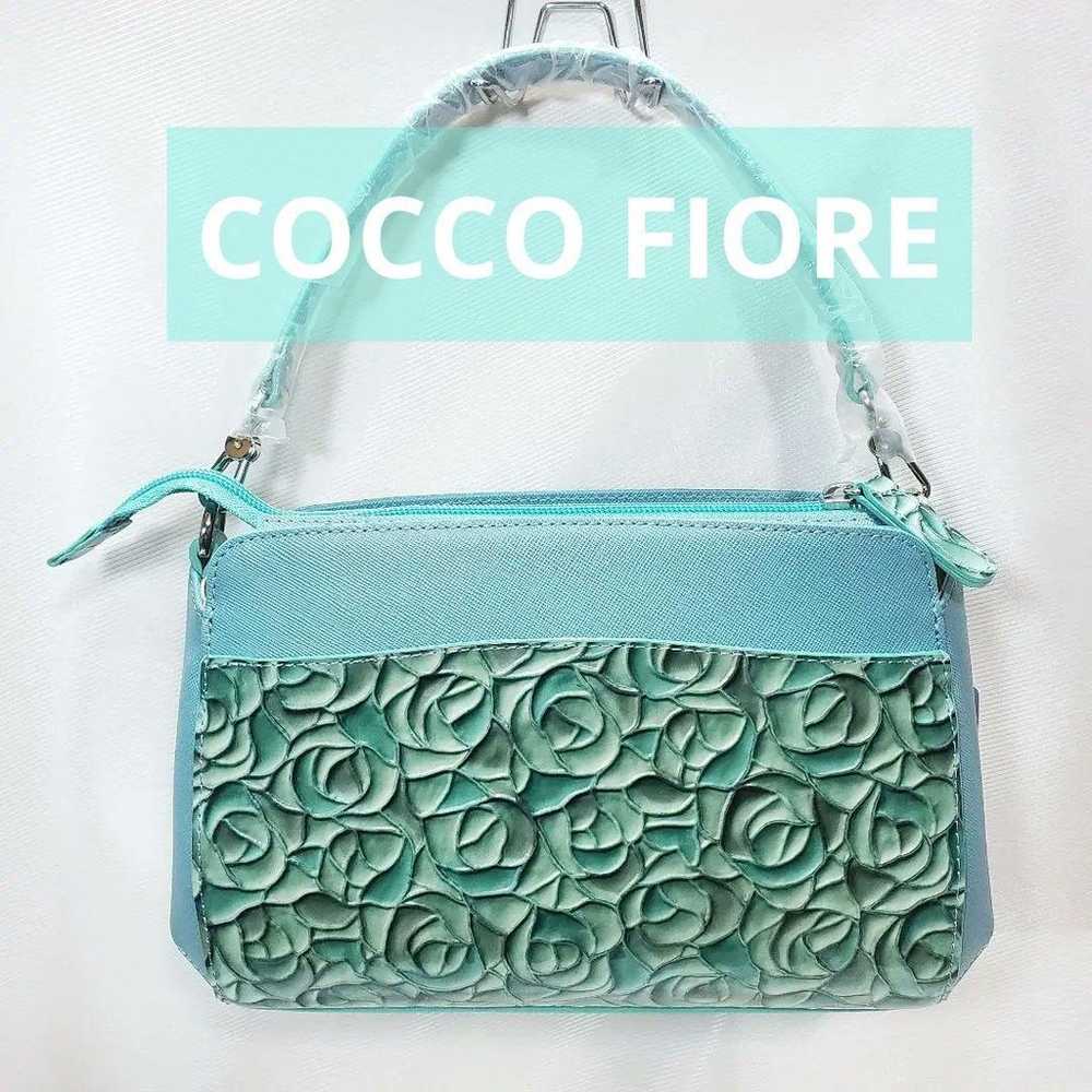 COCCO FIORE Cocco Fiore Backpack Rose Embossed Li… - image 1