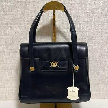 Celine Triomphe handbag with gold hardware