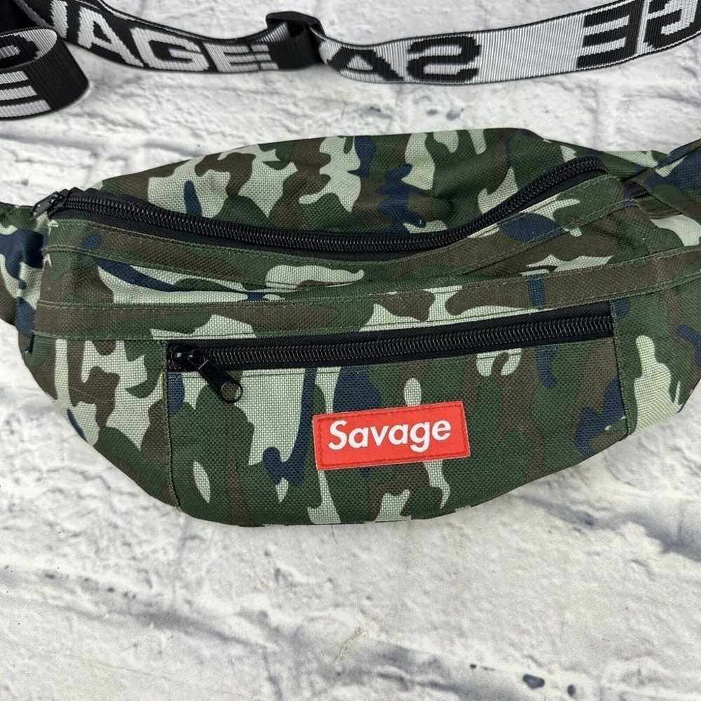 Rare! Vintage Savage waist pouch camo rue 21. 15"… - image 2