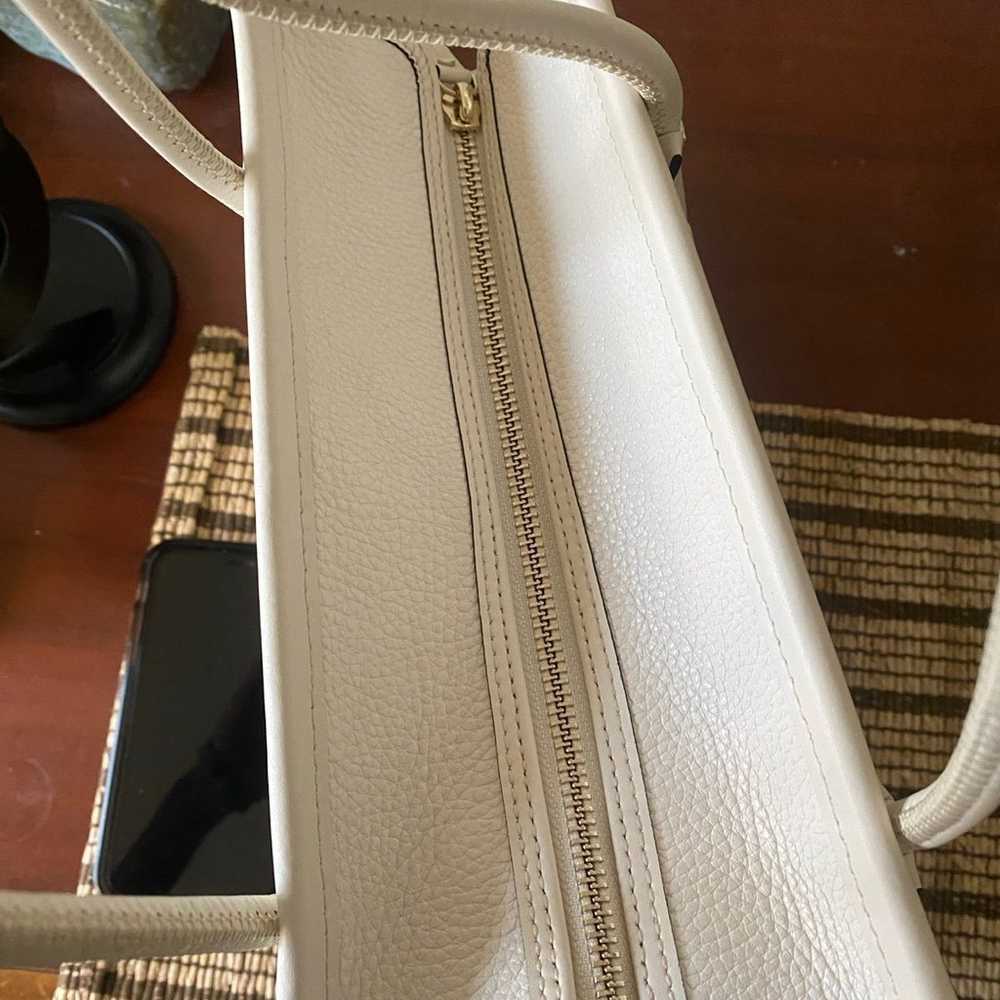 Kate Spade Ella Large White Leather Shoulder Tote… - image 4