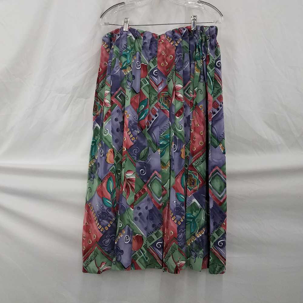 Vintage Koret Abstract Patterned Skirt Size 20W - image 1