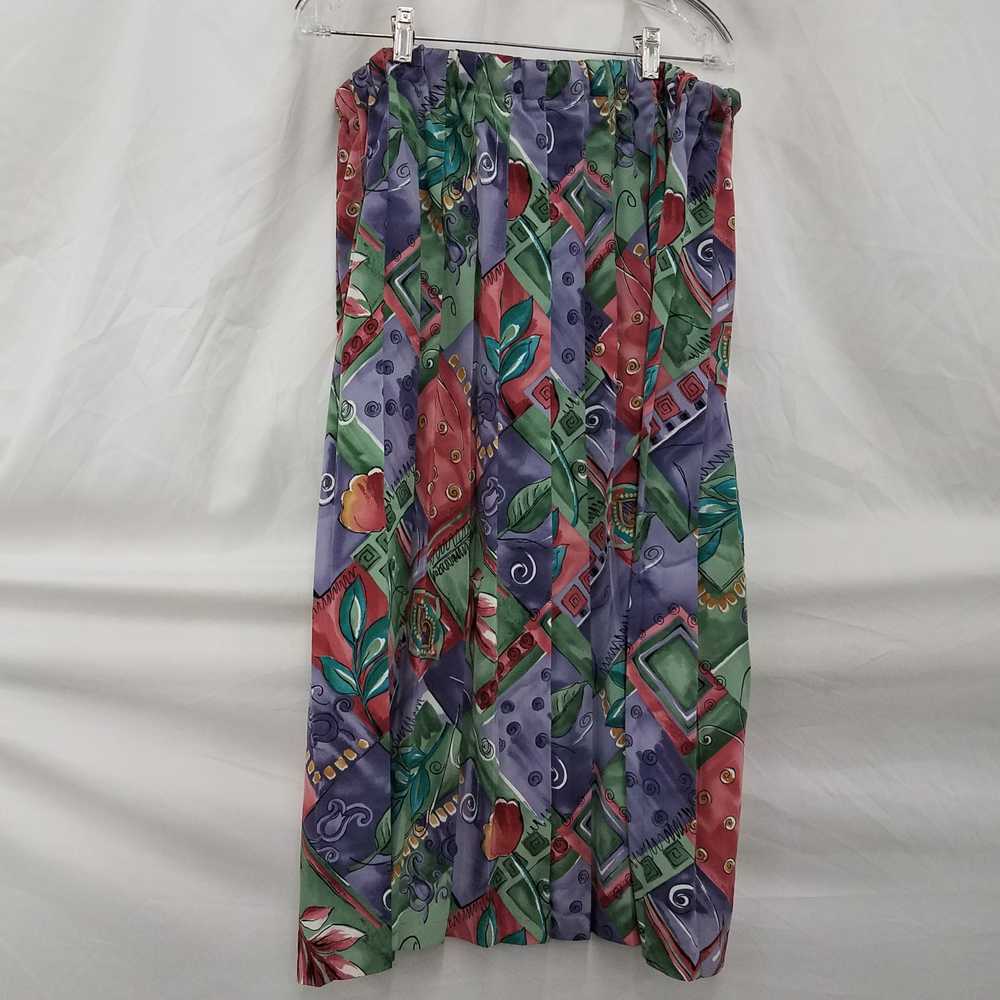 Vintage Koret Abstract Patterned Skirt Size 20W - image 2