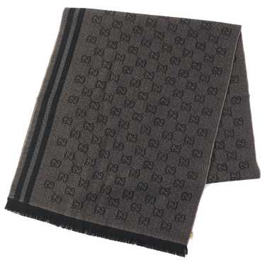 GUCCI Scarf Main: 100% wool Brown black Women Use… - image 1