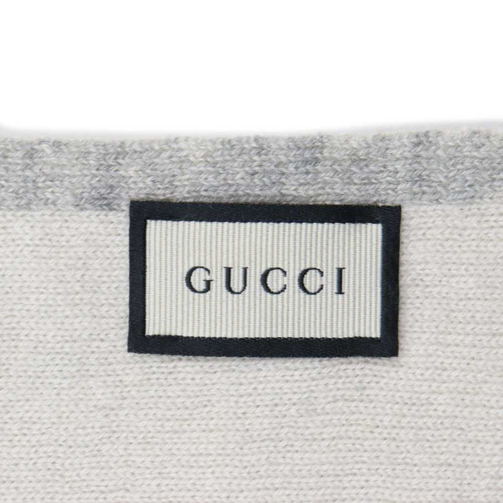 GUCCI Scarf Main: 100% cashmere Ivory gray mens U… - image 5