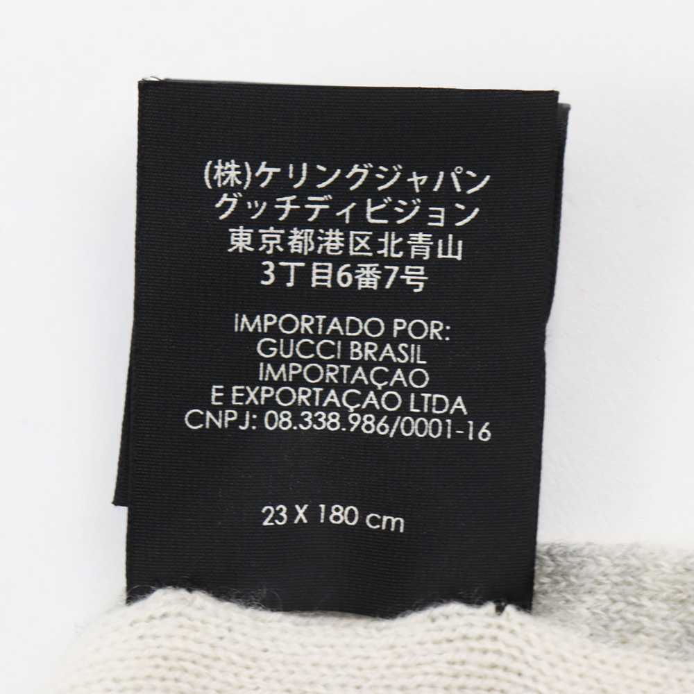 GUCCI Scarf Main: 100% cashmere Ivory gray mens U… - image 8