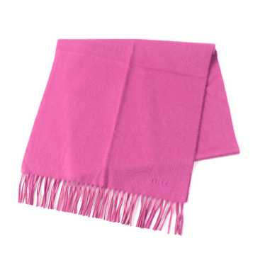 HERMES Scarf Main: 100% cashmere pink Women Used … - image 1