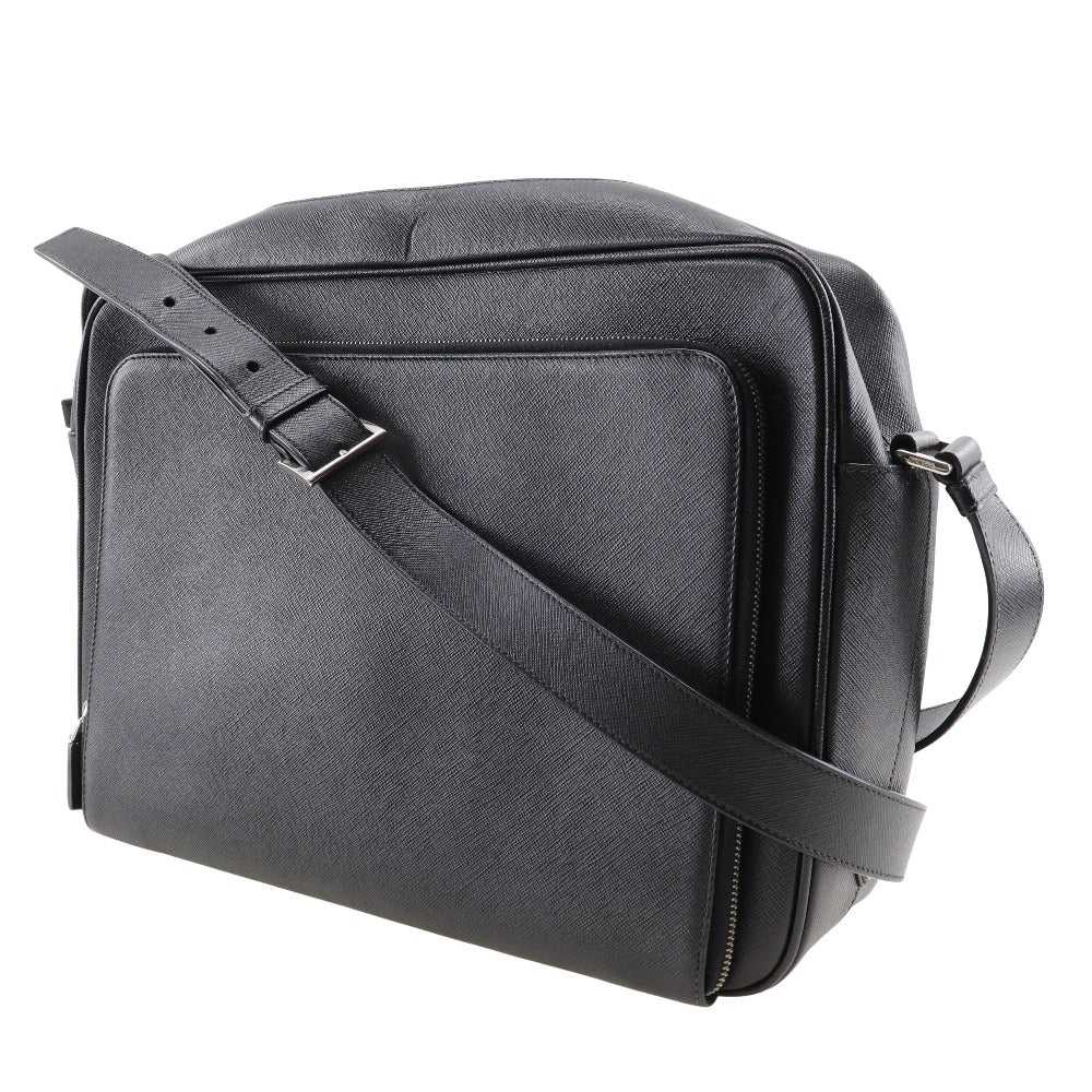 PRADA Shoulder Bag Safiano black Messenger bag me… - image 2