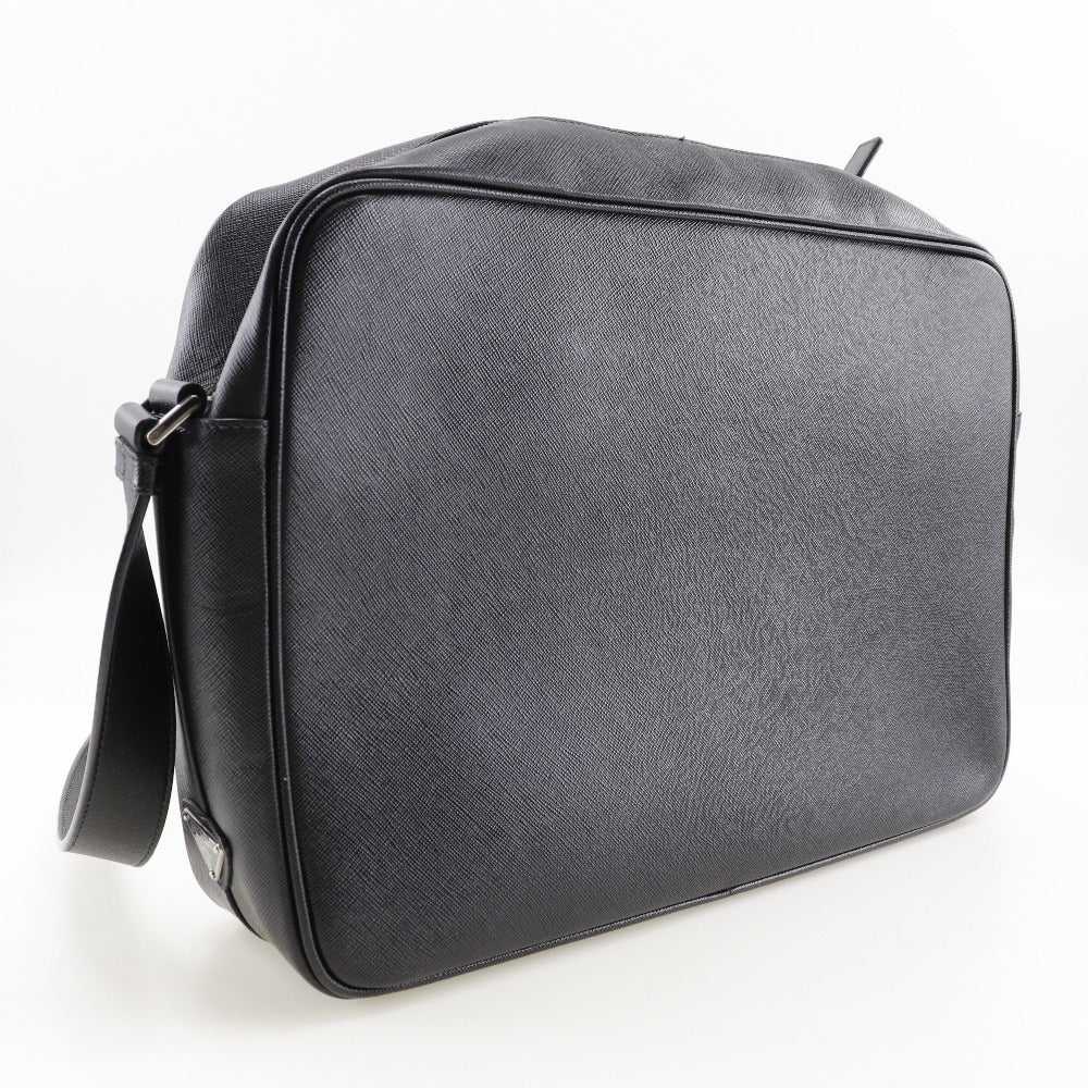 PRADA Shoulder Bag Safiano black Messenger bag me… - image 3