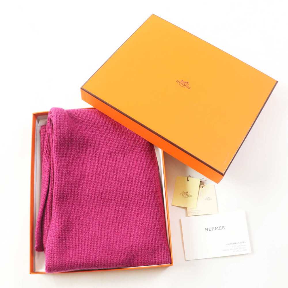 HERMES Scarf Main: 100% cashmere La Lamb pink Wom… - image 2