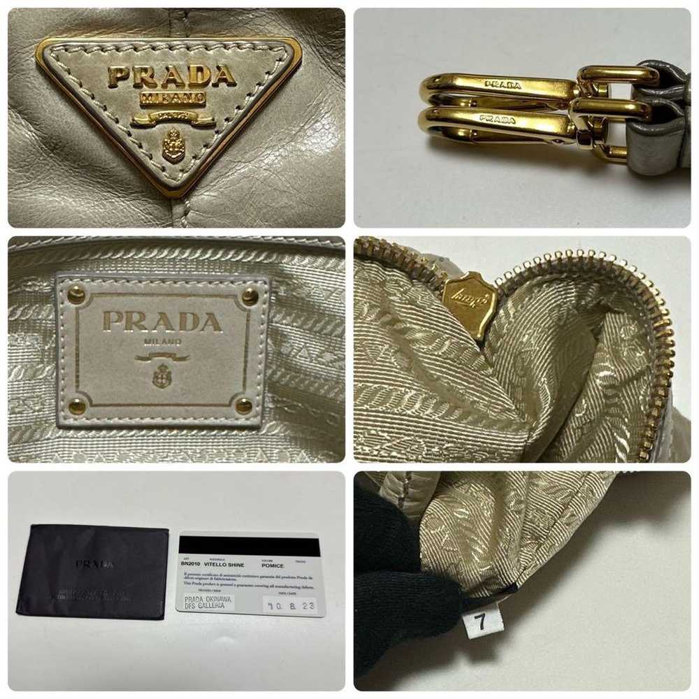 c44 [Excellent Condition] Prada Triangle Logo Lea… - image 10