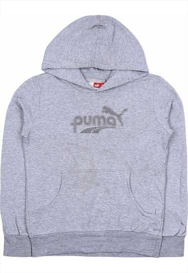 Puma 90's Spellout Pullover Hoodie Small Grey - image 1