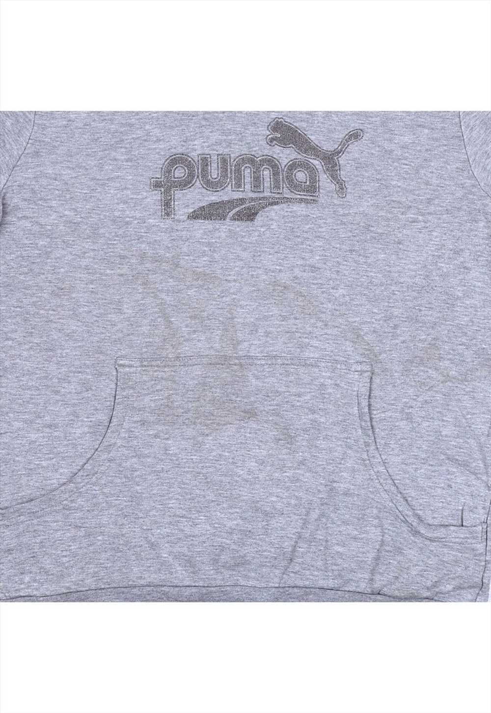 Puma 90's Spellout Pullover Hoodie Small Grey - image 4