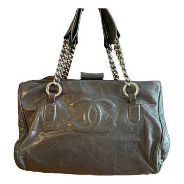 Chanel Vintage Cc Chain leather tote - image 1