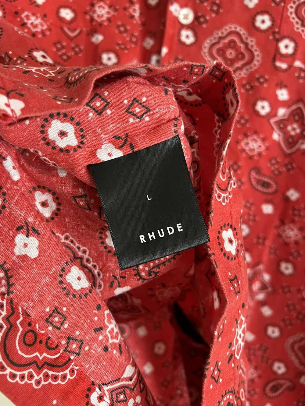 Rhude BANDANA Button Up - image 9