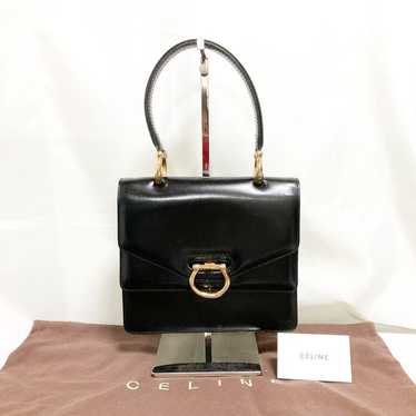 Brand new Celine handbag leather Gancini double fl