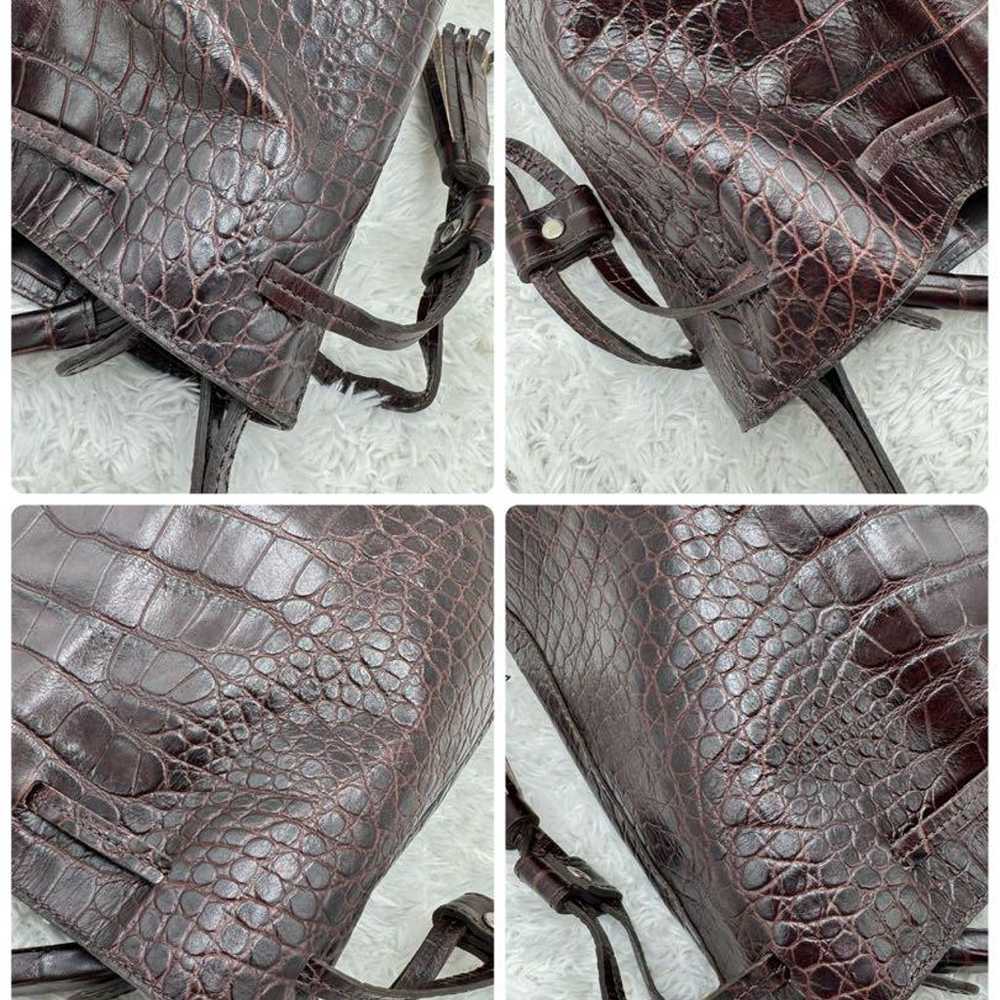 Rare, excellent condition Zara crocodile-embossed… - image 10