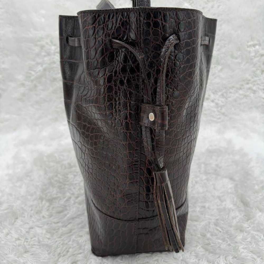 Rare, excellent condition Zara crocodile-embossed… - image 5