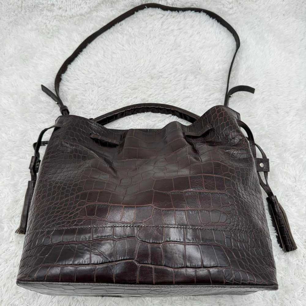 Rare, excellent condition Zara crocodile-embossed… - image 6