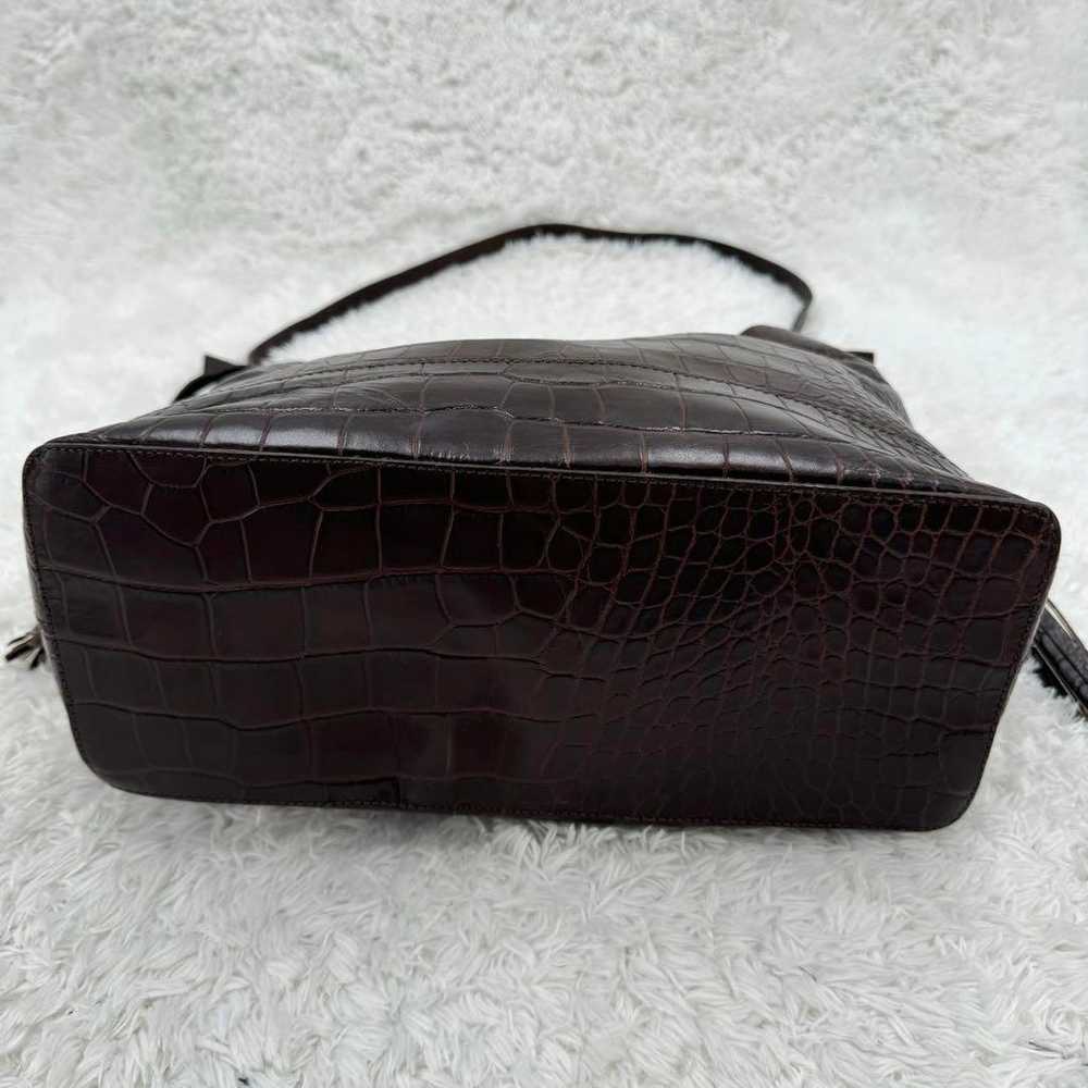 Rare, excellent condition Zara crocodile-embossed… - image 7