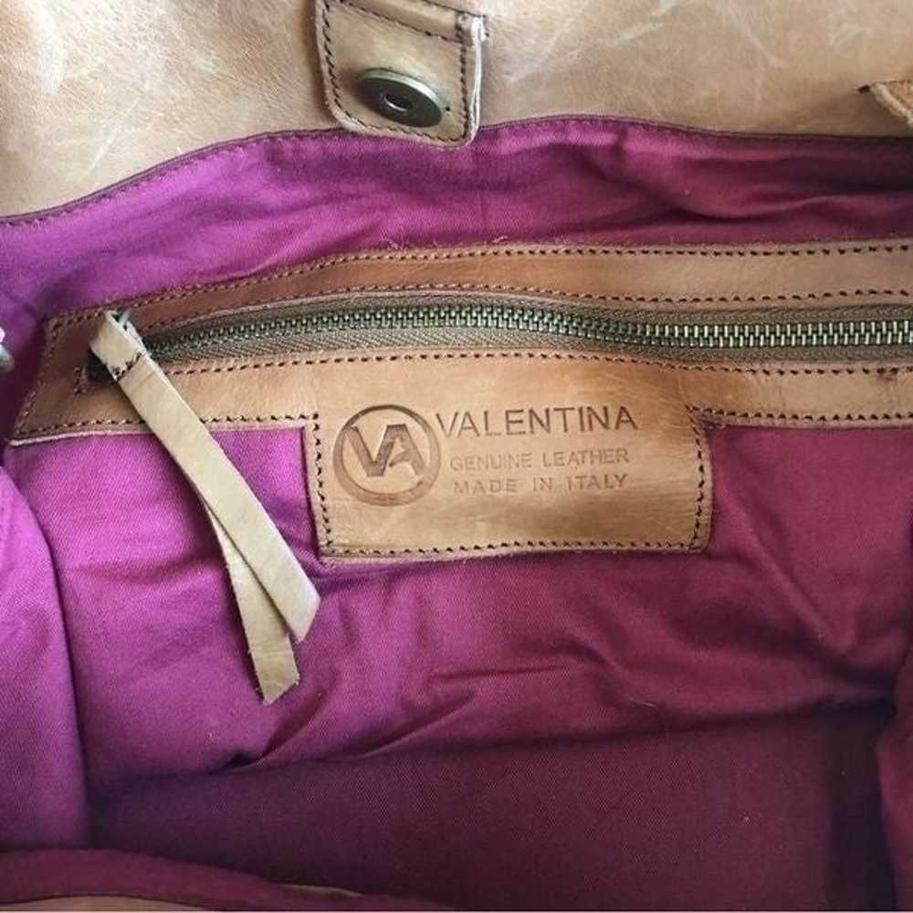 Valentina Woven Leather Tote Handbag - image 12