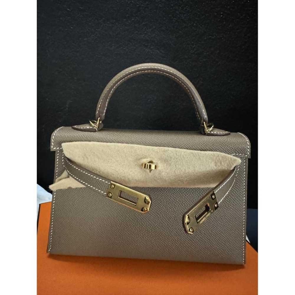 Hermès Kelly Mini leather handbag - image 10