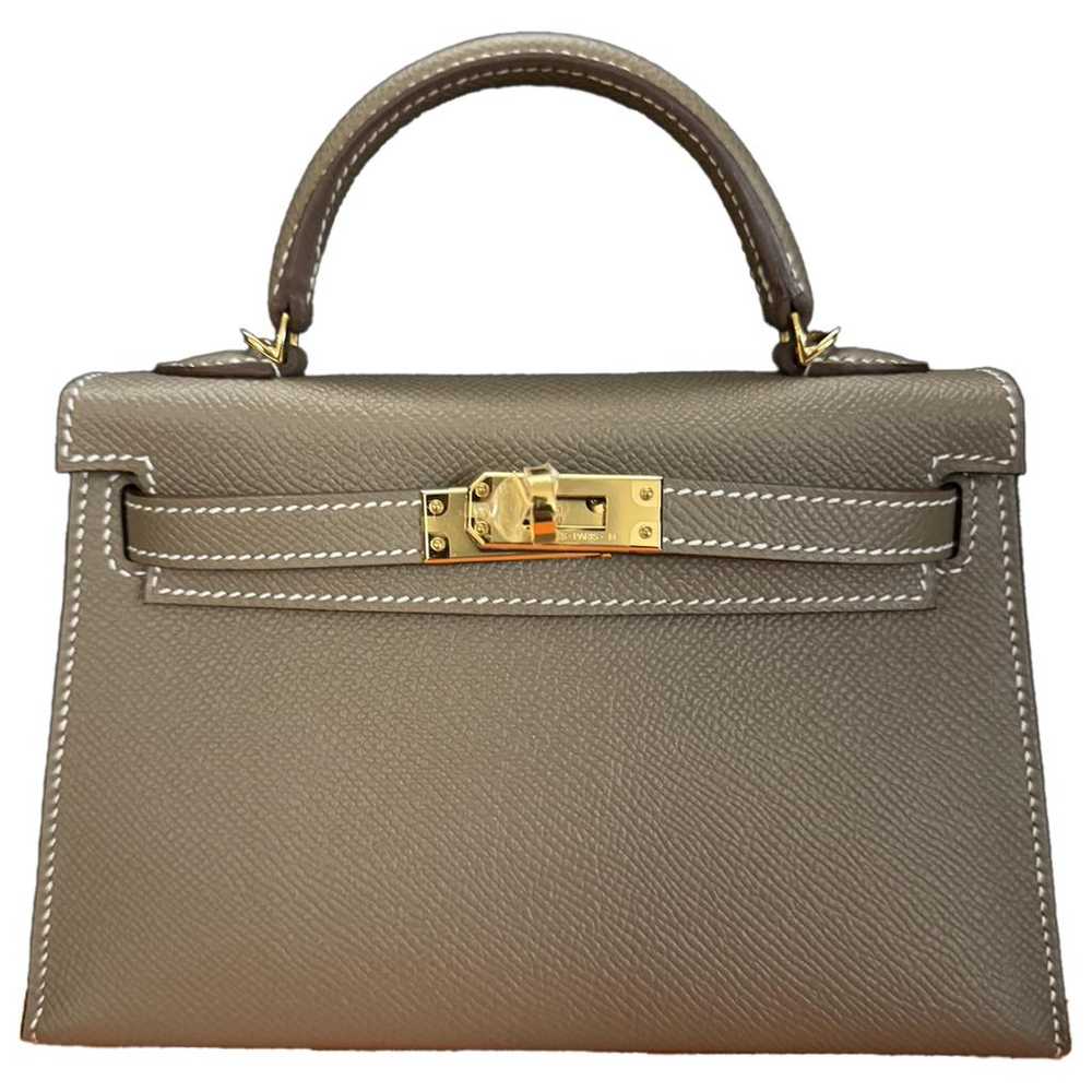 Hermès Kelly Mini leather handbag - image 1