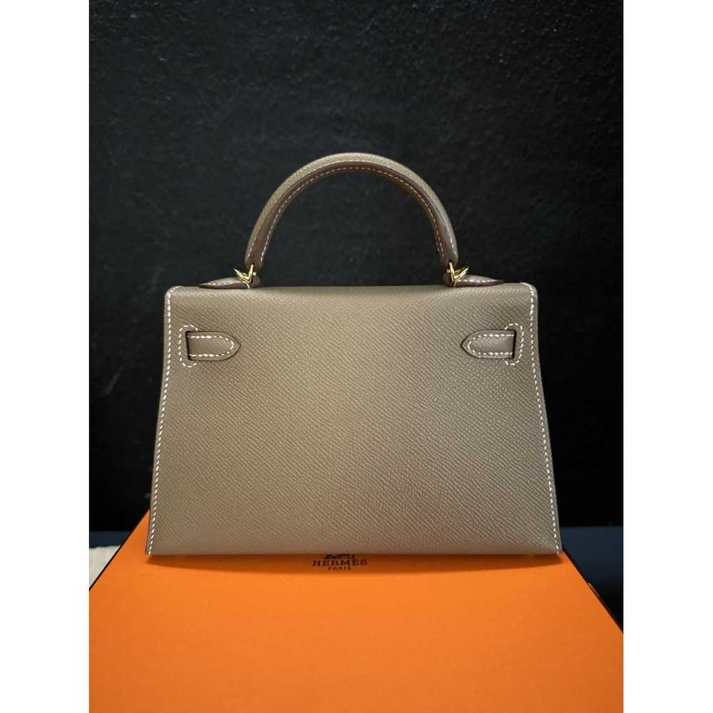 Hermès Kelly Mini leather handbag - image 3