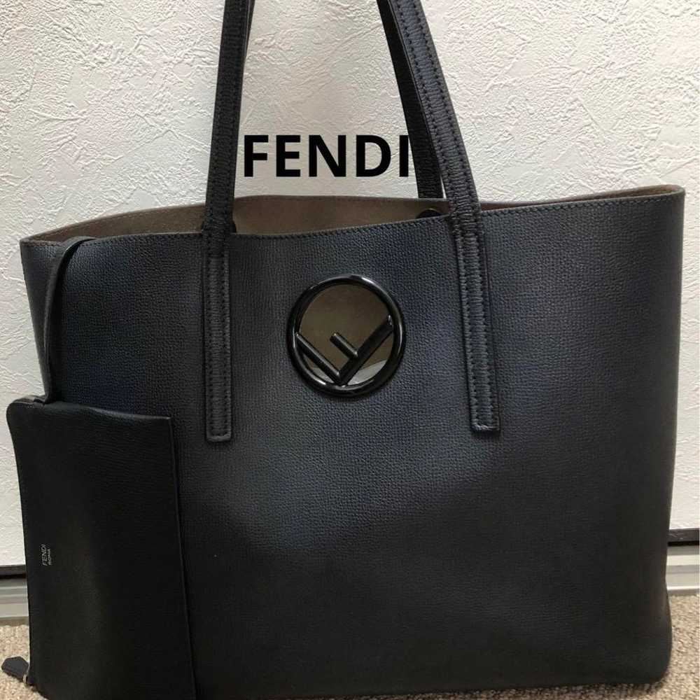 FENDI luxury black leather bag - image 1