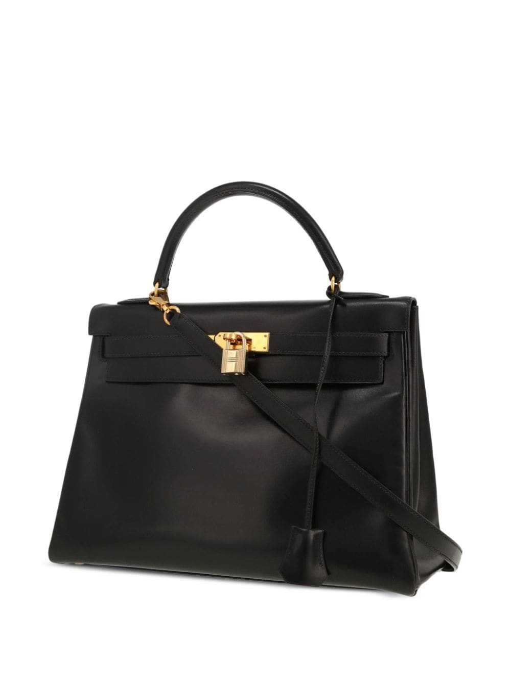 Hermès Pre-Owned 1997 Kelly 32 two-way bag - Black - image 5