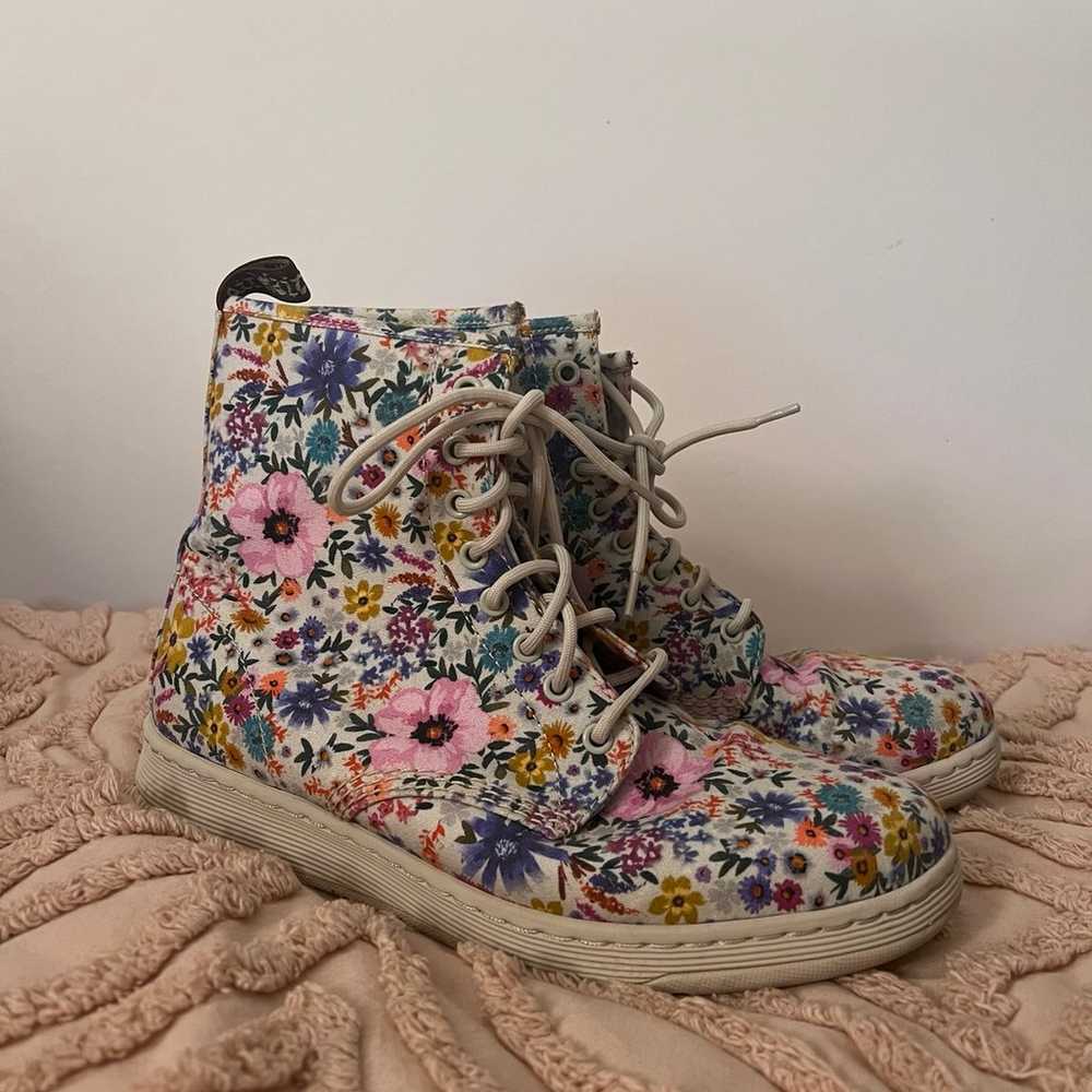 Floral Canvas Dr. Martens - image 1