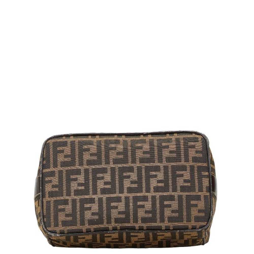 Fendi Fendi Fendi Zucca Vanity Bag Canvas Leather… - image 4