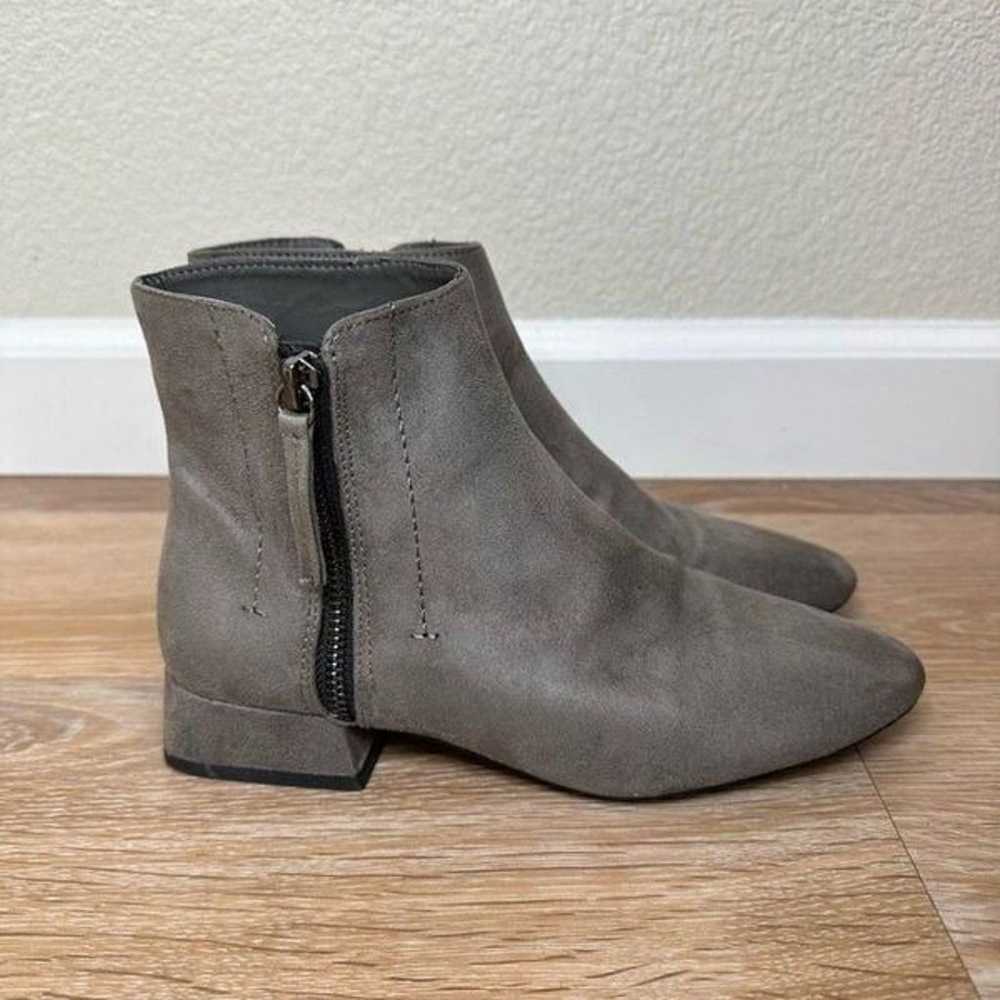 Zara Basic Collection Gray Suede Ankle Boots - image 6