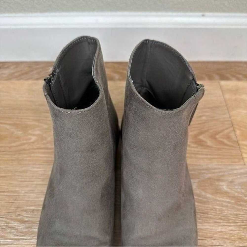 Zara Basic Collection Gray Suede Ankle Boots - image 8